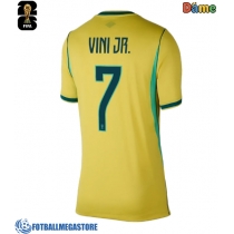 Fotballdrakt Dame Brasil Vinicius Junior #7 Hjemmedrakt VM 2026 Kortermet